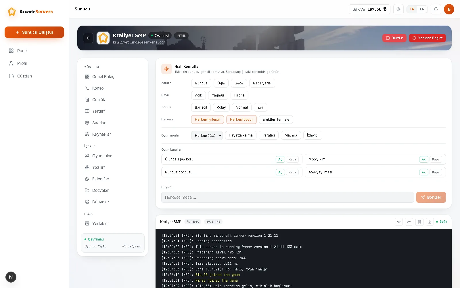 Terminal power, browser comfort