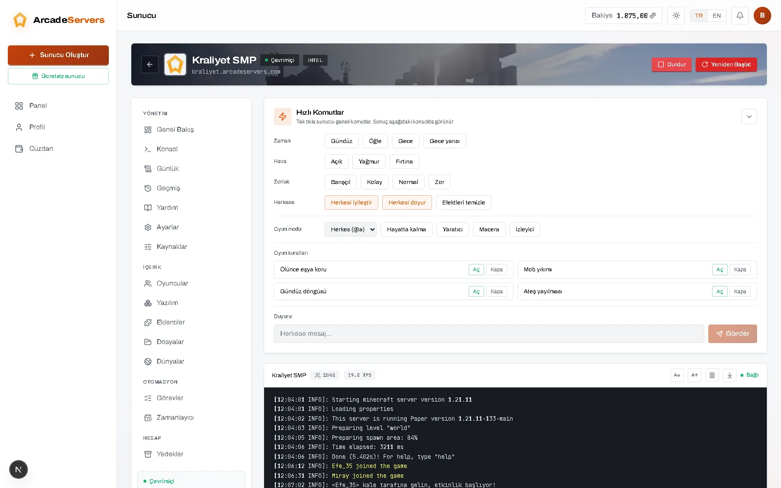 Terminal power, browser comfort